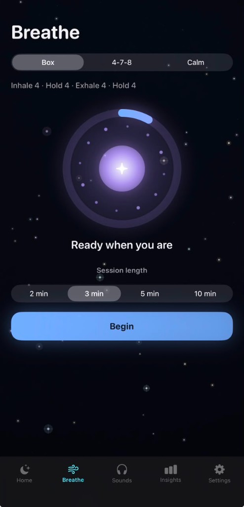 Dreamura home screen